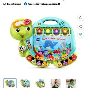 VTech Touch and Teach Sea Turtle - Green and Blue